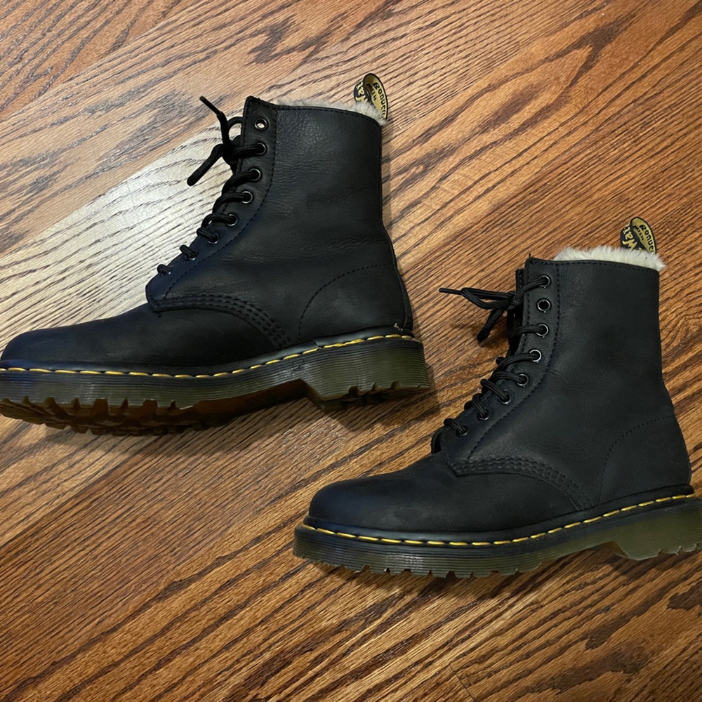 Faux Fur Lined Dr Martens